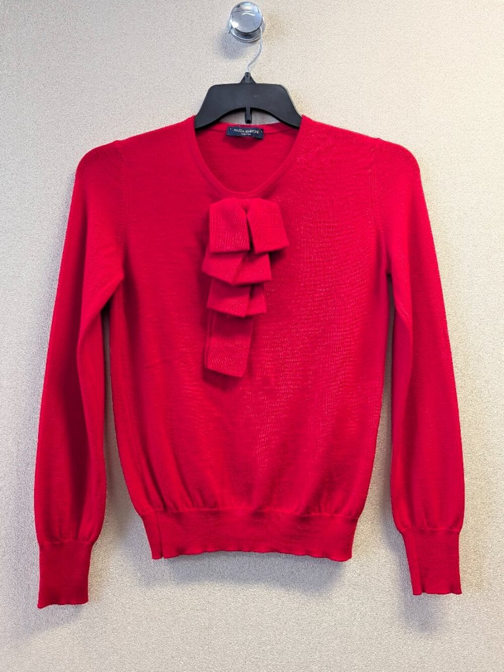 Piazza Sempione Lana Wool & Cashmere Red Sweater - Size Small